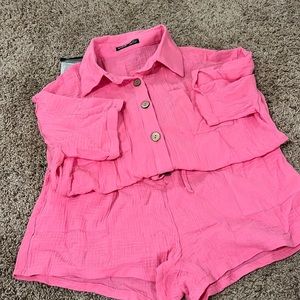 Shein Pink Set - Brand New